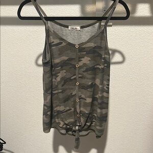 Pick 5 tee/top for $20

Free People Green and Brown Camisole with Tie Front